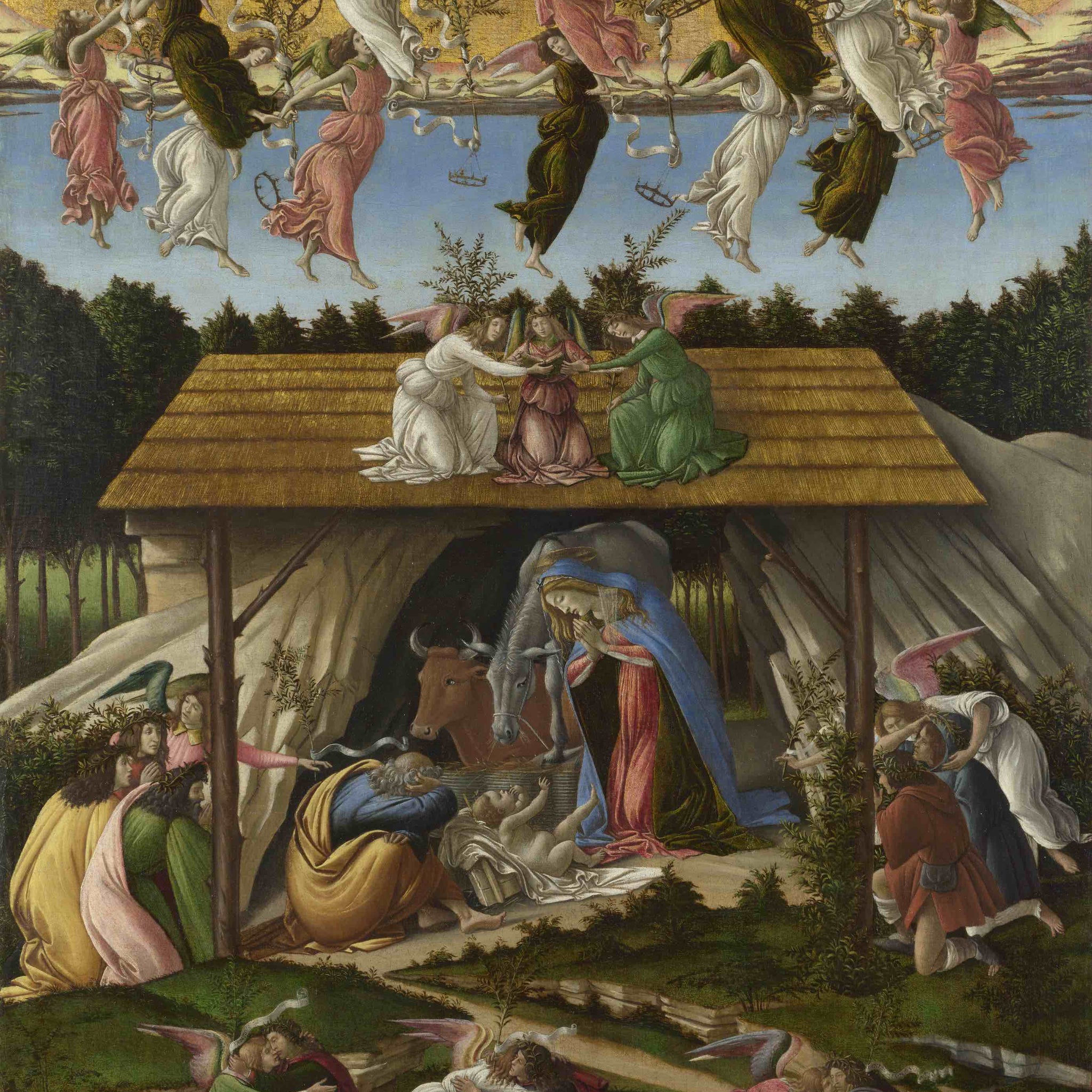 Nativité mystique (et détail 22824) - Sandro Botticelli