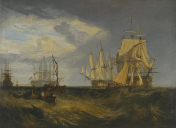 L'équipage de bateau prend une ancre - William Turner