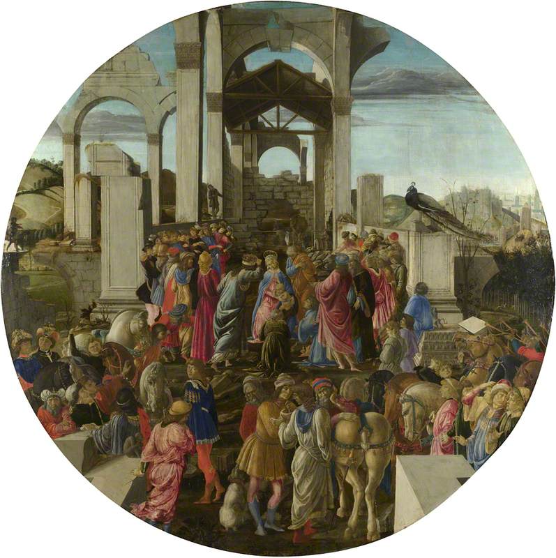 Adoration des trois rois mages de Sandro Botticelli