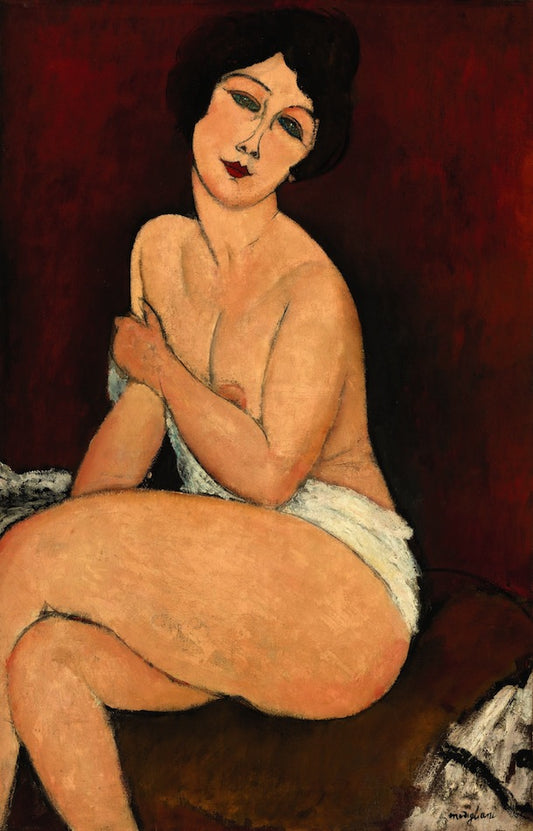 Nu assis sur un divan - Amedeo Modigliani