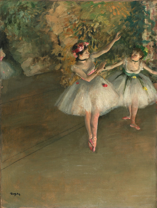Deux danseurs sur scène - Edgar Degas
