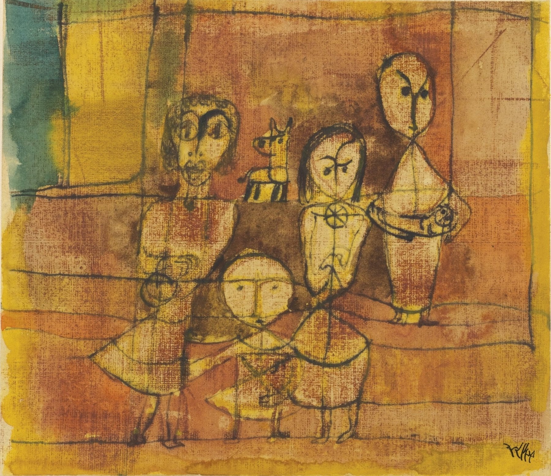 Enfants et chien - Paul Klee