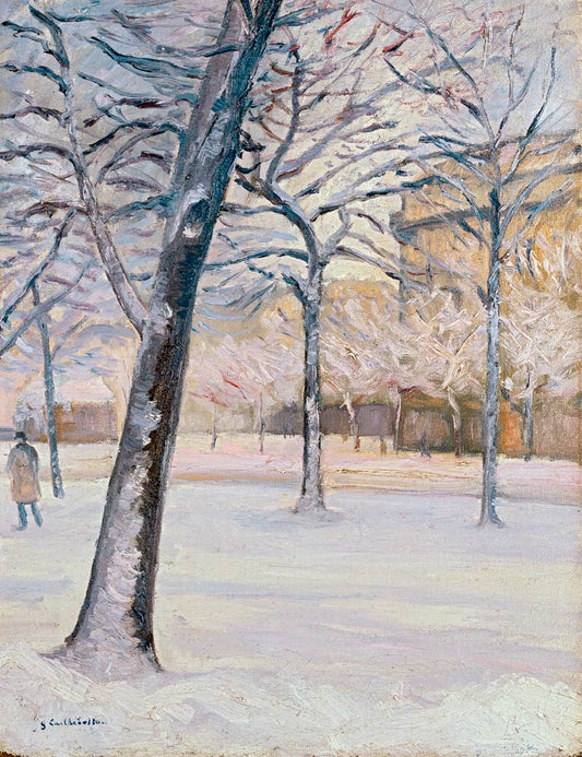 Parc sous la Neige, c.1888 - Caillebotte