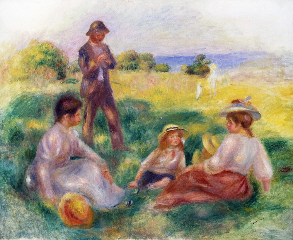 Fête à la campagne à Berneval - Pierre-Auguste Renoir