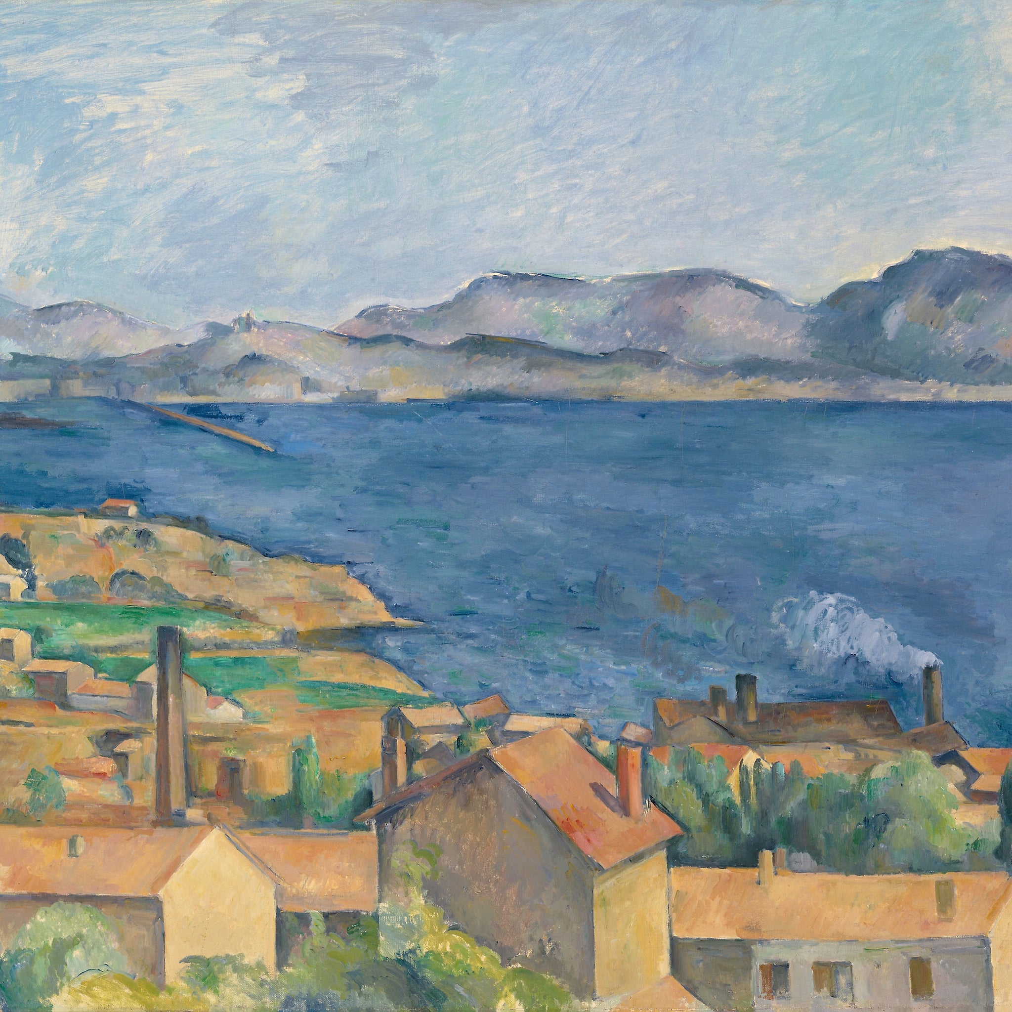 La baie de Marseille, vue de l'Estaque - Paul Cézanne