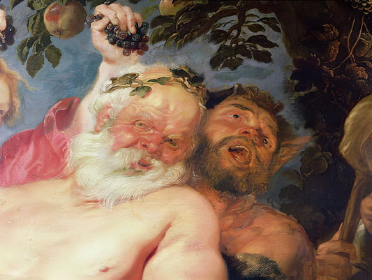 Silène ivre soutenu par les satyres, c.1620 (détail) - Peter Paul Rubens