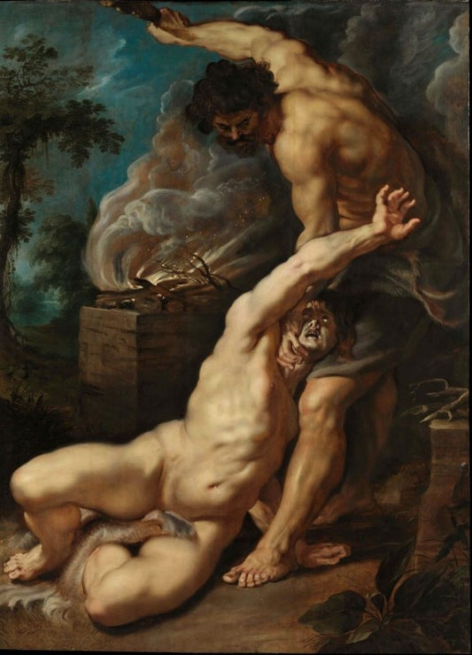 Caïn tuant Abel - Peter Paul Rubens | Peinture baroque emblématique