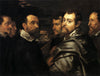 Autoportrait dans un cercle d'amis de Mantoue - Peter Paul Rubens