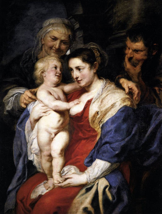 La Sainte Famille avec Sainte Anne - Peter Paul Rubens