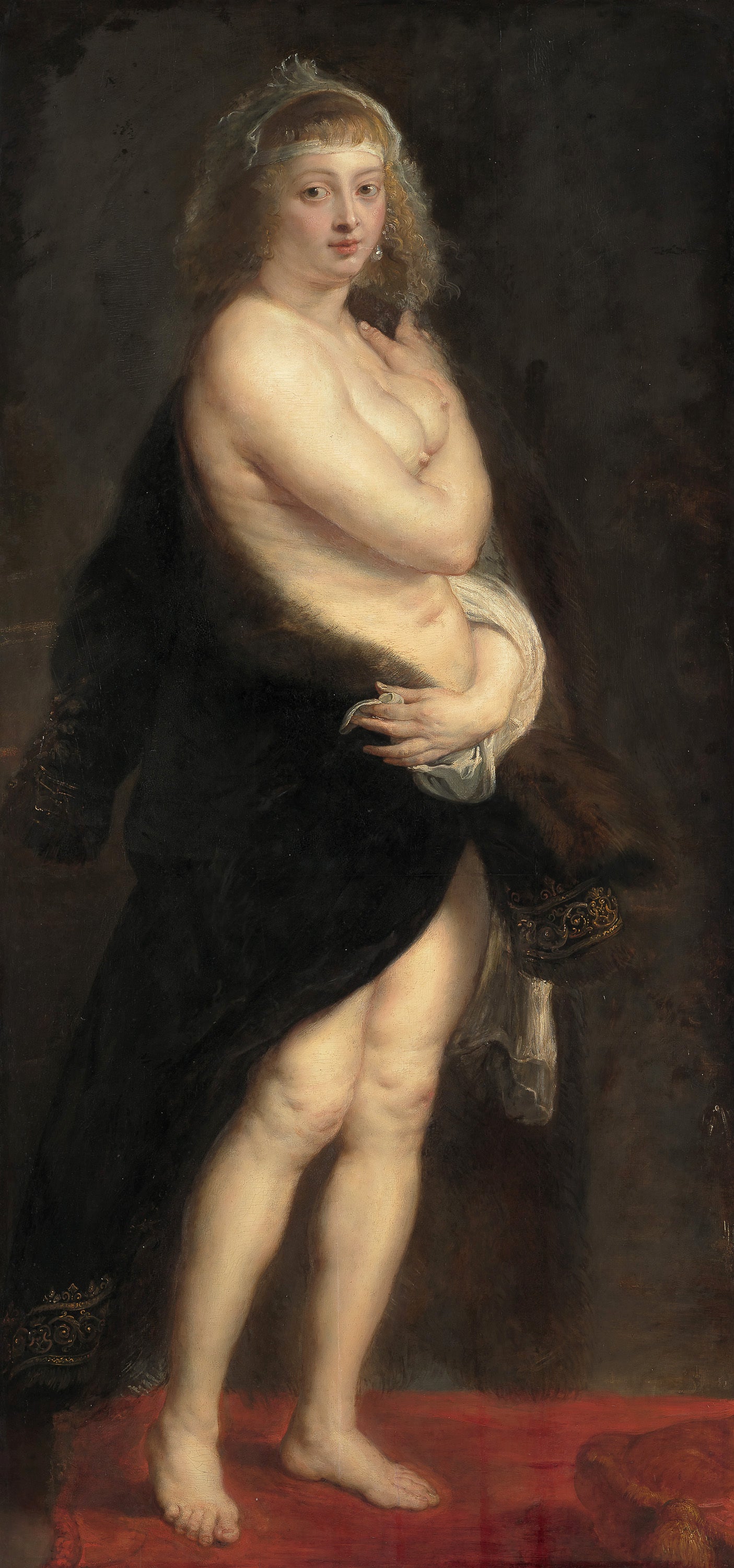 Hélène Fourment sortant du bain - Peter Paul Rubens