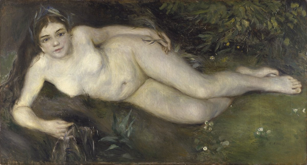 Une nymphe au bord d'un ruisseau - Pierre-Auguste Renoir