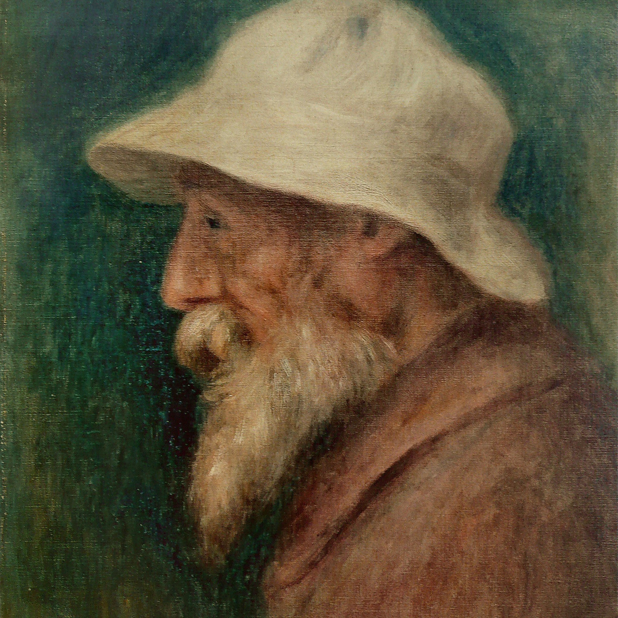 Autoportrait au chapeau blanc - Pierre-Auguste Renoir