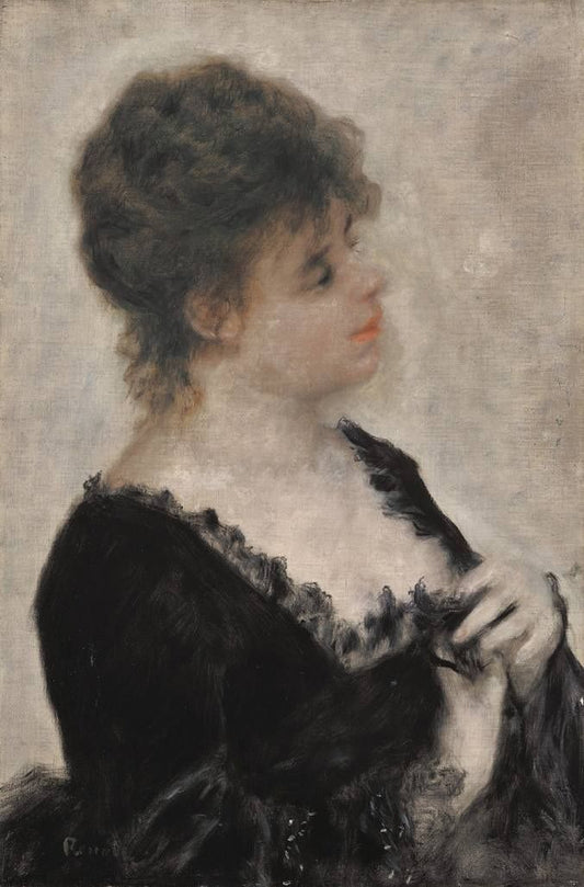 Portrait d'une jeune femme  - Pierre-Auguste Renoir