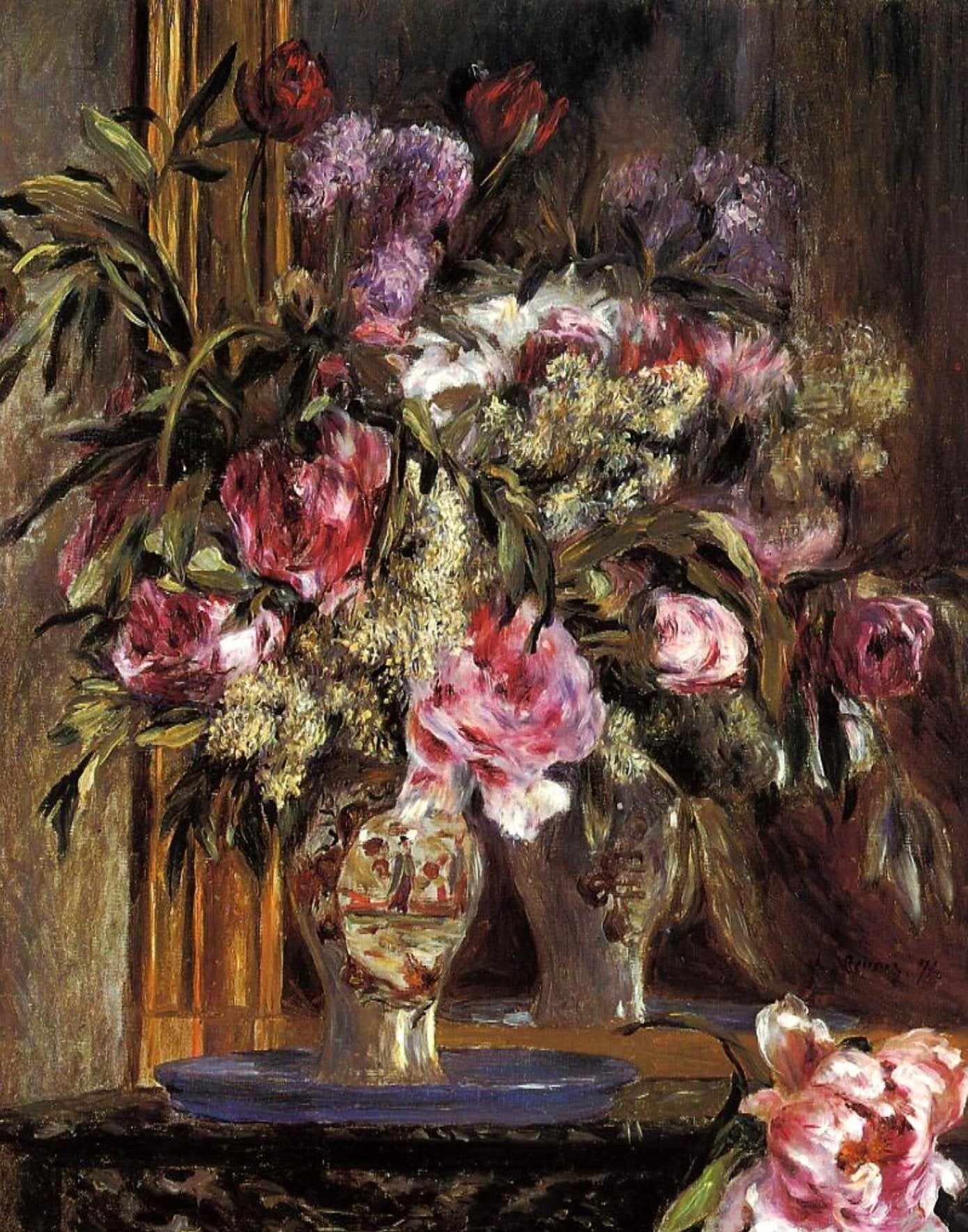 Vase de fleurs 1871 - Pierre-Auguste Renoir