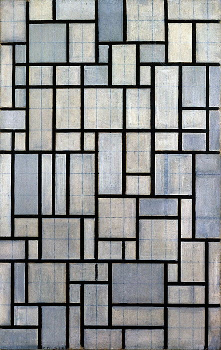 Composition avec la grille 2 - Mondrian