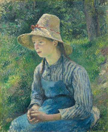 Paysanne avec un chapeau de paille - Camille Pissarro