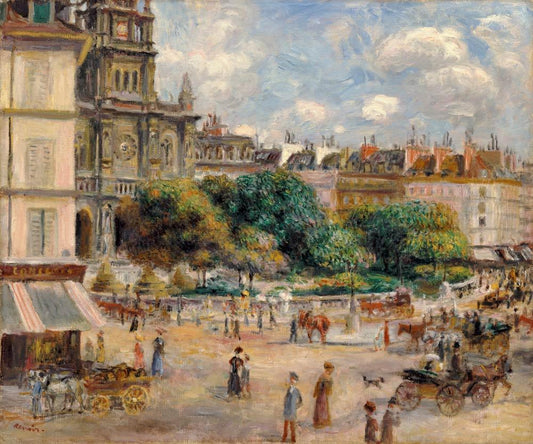 Place De La Trinité - Pierre-Auguste Renoir