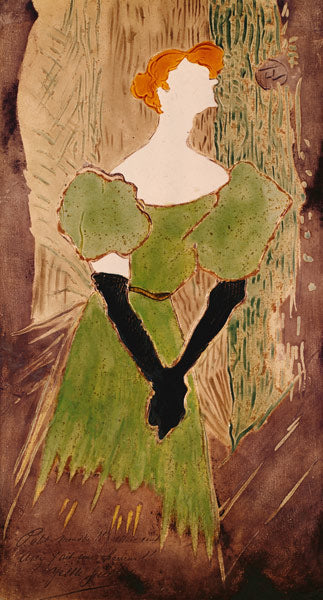 Portrait d'Yvette Guilbert - Toulouse Lautrec