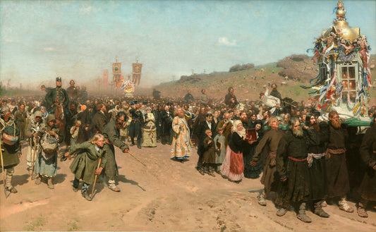Procession religieuse dans la province de Kursk - Ilya Repin