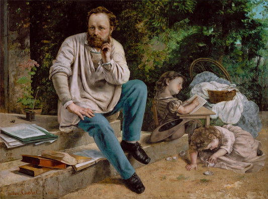 Proudhon et ses enfants - Gustave Courbet