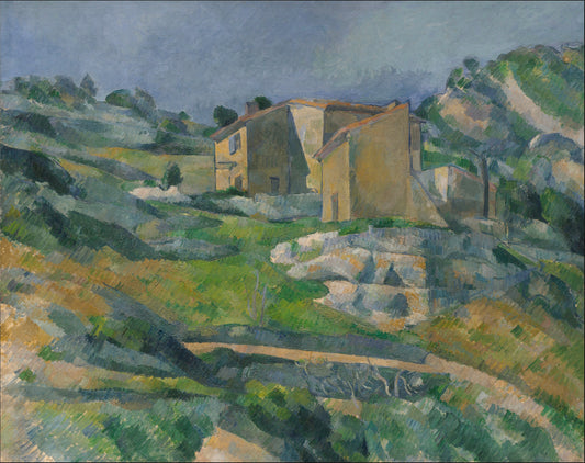 Maisons en Provence : La vallée des Riaux près de l'Estaque - Paul Cézanne