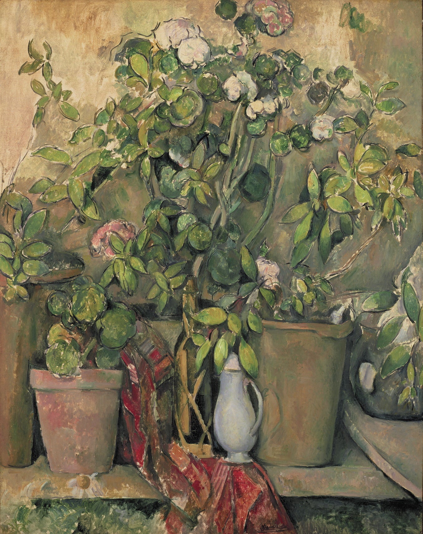 Pots en terre cuite et fleurs - Paul Cézanne