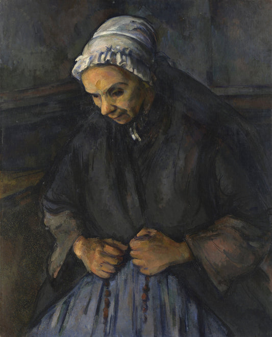 Femme âgée avec un rosaire - Paul Cézanne