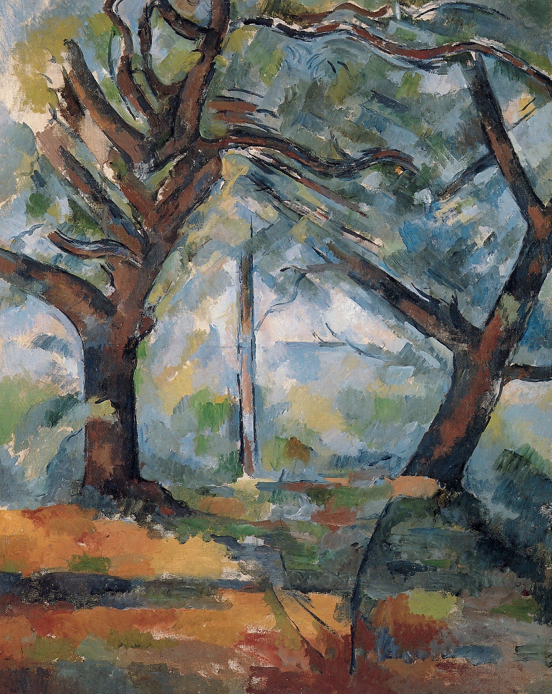 Grands arbres - Paul Cézanne
