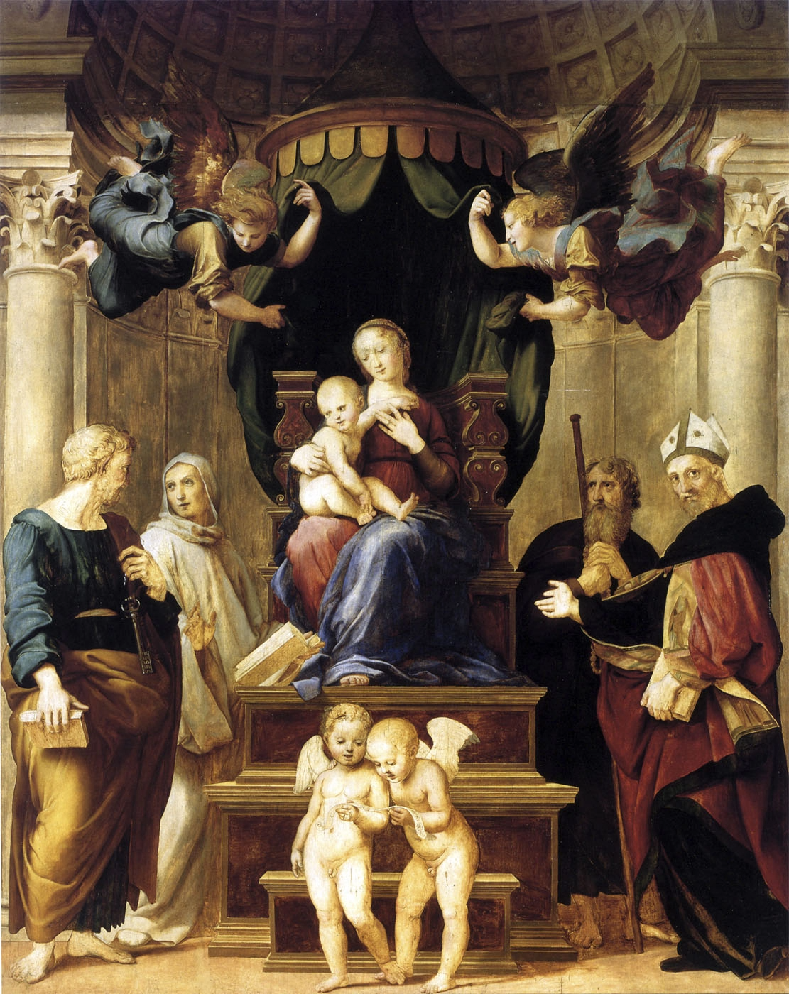 La Madone sous l'auvent - Raphaël (peintre)