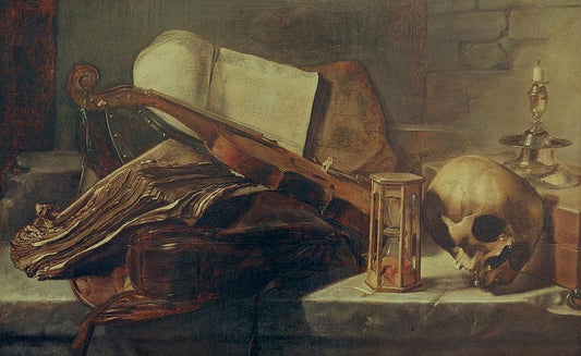Rembrandt (cercle de), nature morte, livres - Rembrandt van Rijn
