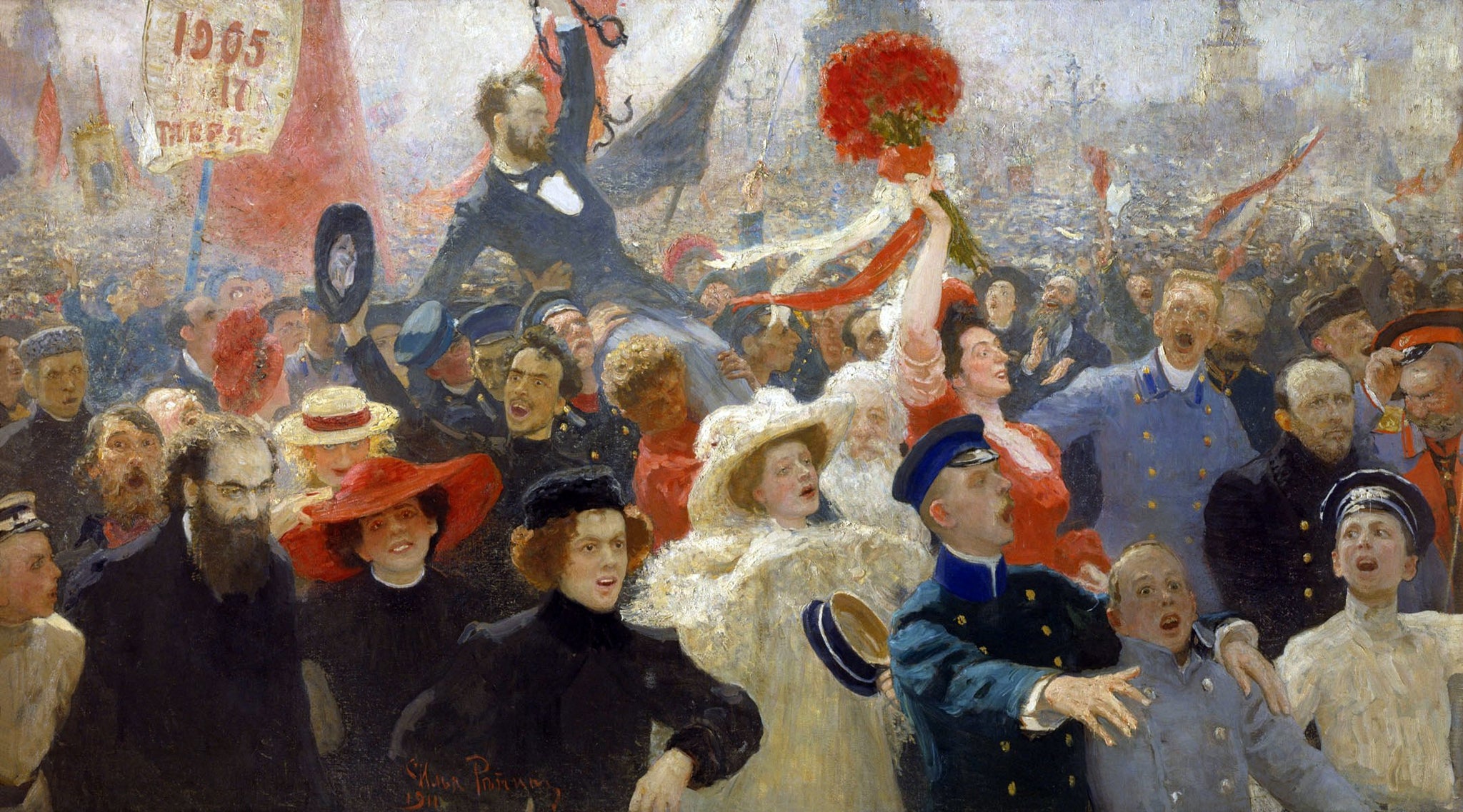 Manifestation du 17 octobre 1905 - Ilya Repin