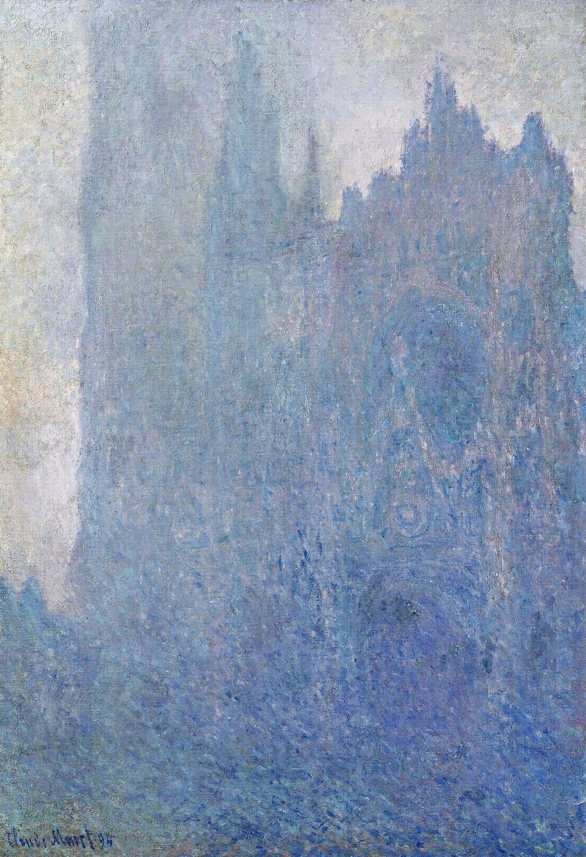 La Cathédrale de Rouen dans le brouillard (W1349) - Claude Monet