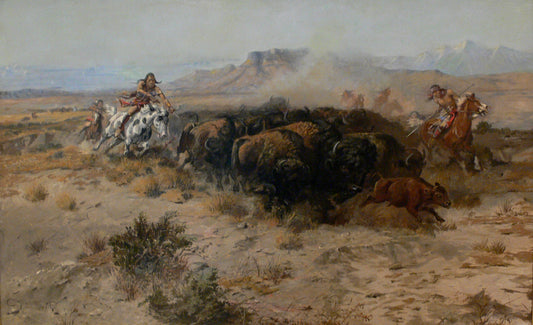 La chasse au bison [n°26] - Charles Marion Russell
