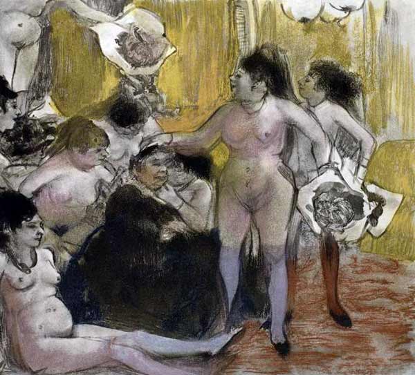Illustration de "La Maison Tellier" de Guy de Maupassant - Edgar Degas
