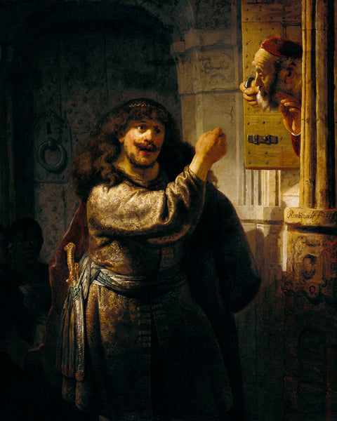 Samson a menacé son beau-père - Rembrandt van Rijn