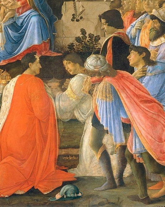 Adoration des Rois, Det - Sandro Botticelli