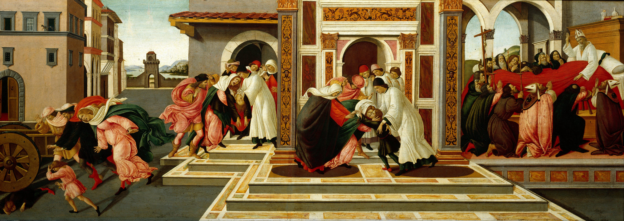 Dernier miracle et mort de saint Zénobe - Sandro Botticelli