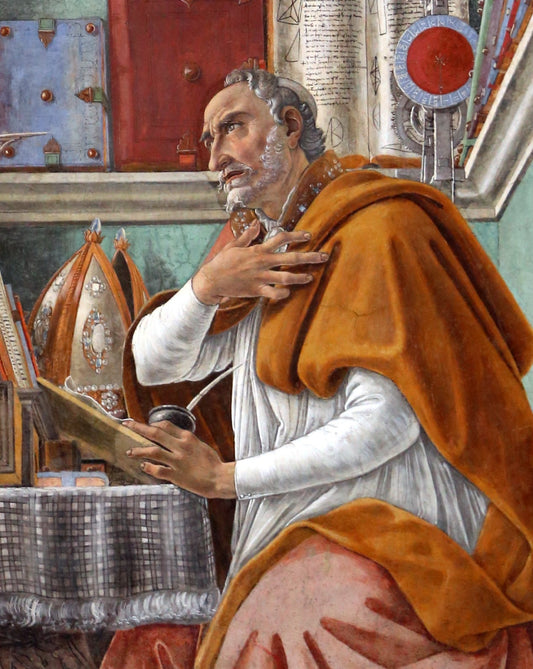 Saint Augustin dans sa cellule (Détail) - Sandro Botticelli