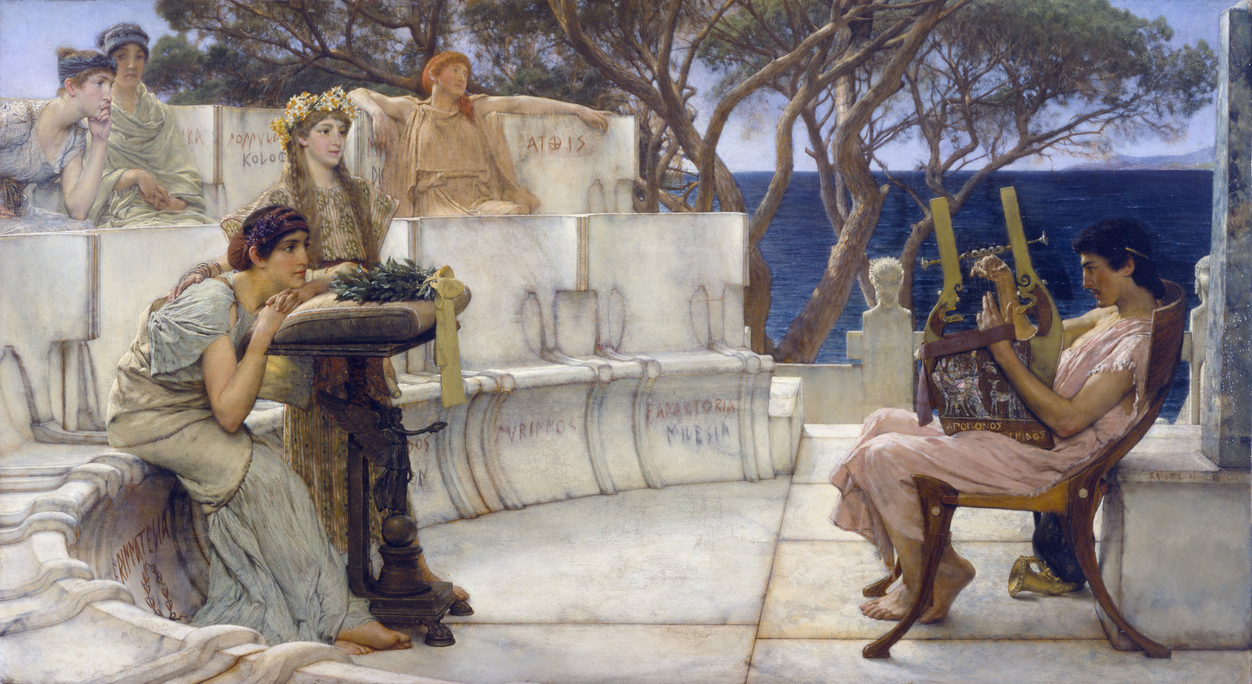 Sappho et Alcaeus - Lawrence Alma-Tadema