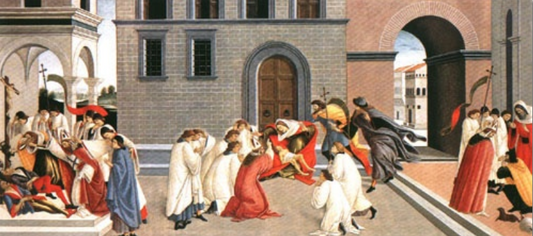 Trois miracles de Saint Zenobius de - Sandro Botticelli