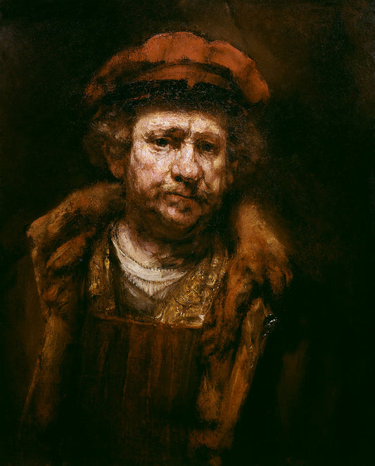 Autoportrait avec un bonnet rouge - Rembrandt van Rijn