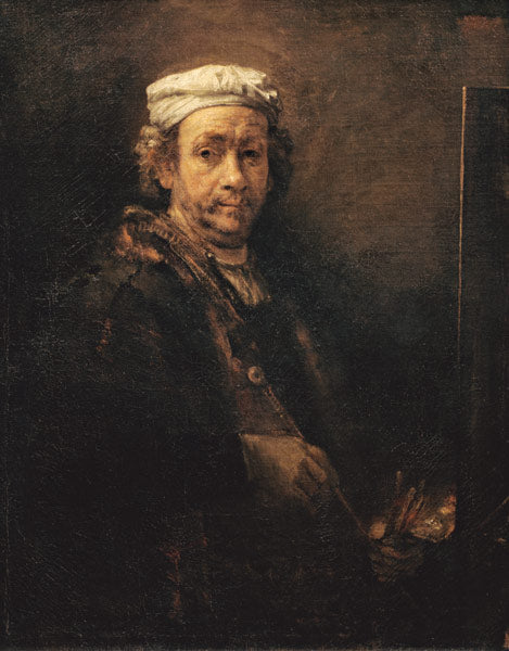 Autoportrait devant le chevalet - Rembrandt van Rijn