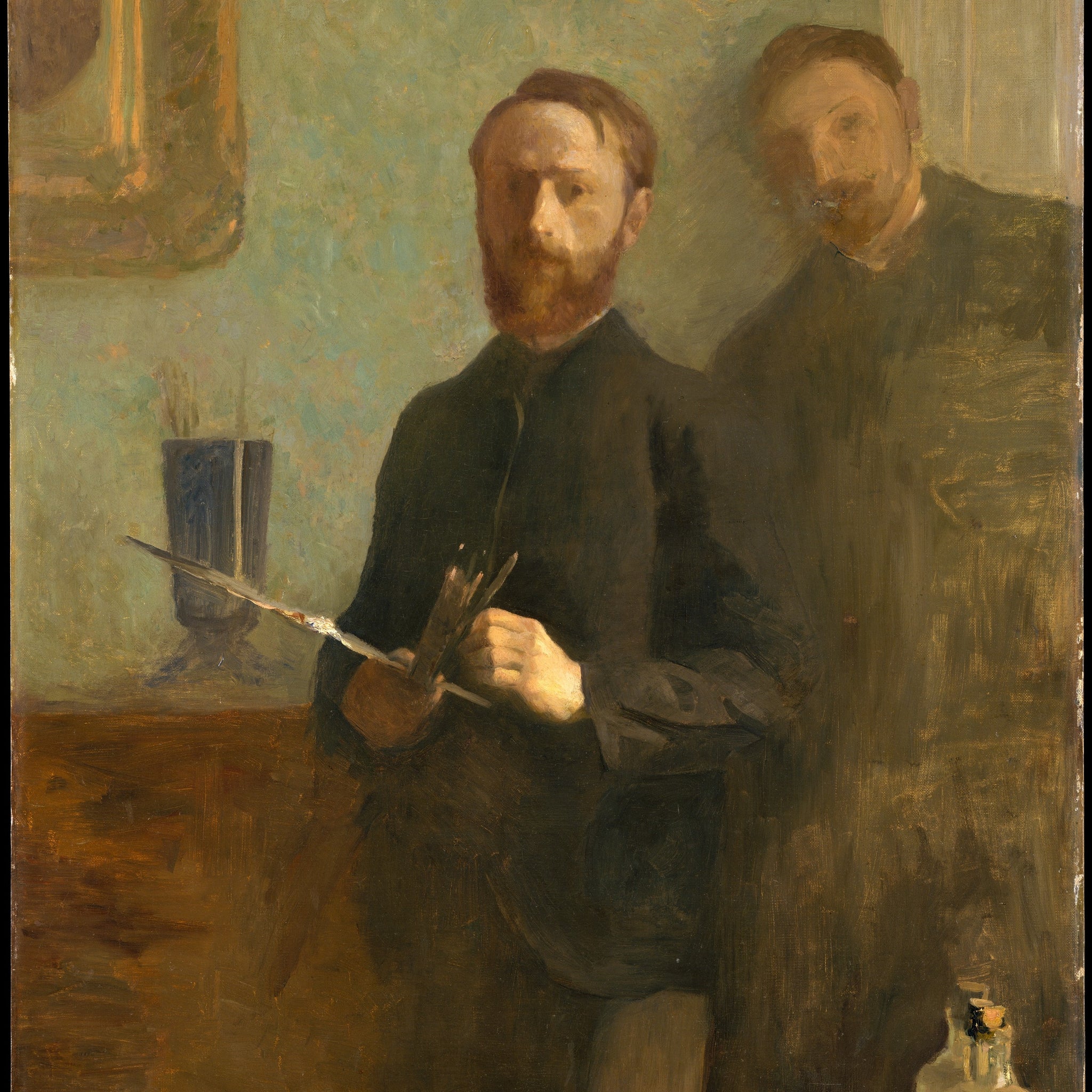 Autoportrait avec Waroquy - Édouard Vuillard