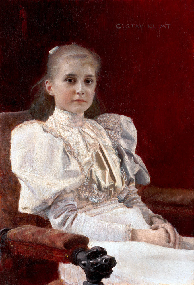 Jeune fille assise - Gustav Klimt