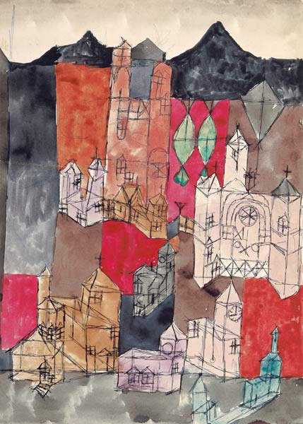 Ville des églises (églises en montagne) - Paul Klee
