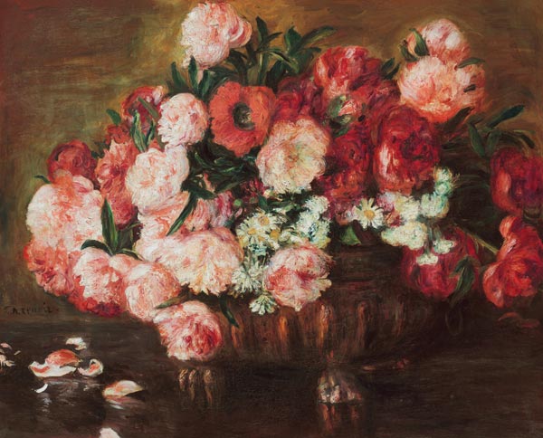 Nature morte avec pivoine - Pierre-Auguste Renoir