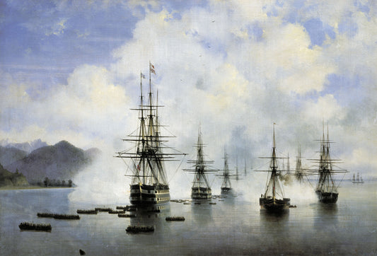 Débarquement de la flotte de Raïevski à Soubashi, 1839 - Ivan Aïvazovski