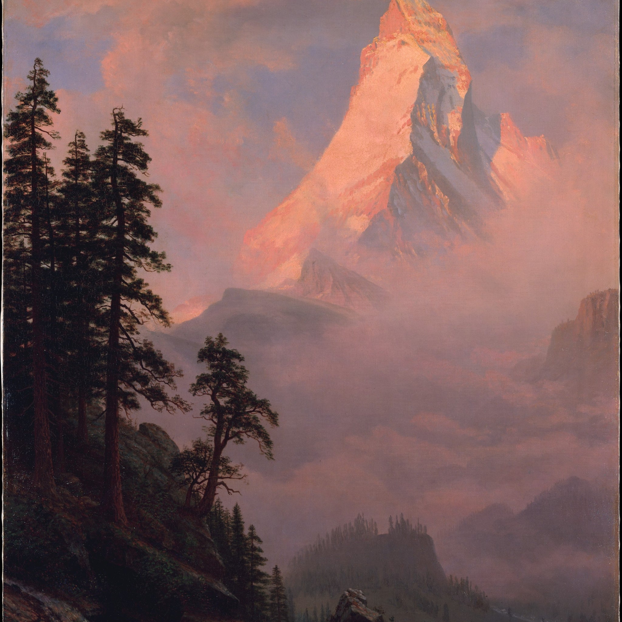 Lever de soleil sur le Cervin - Albert Bierstadt