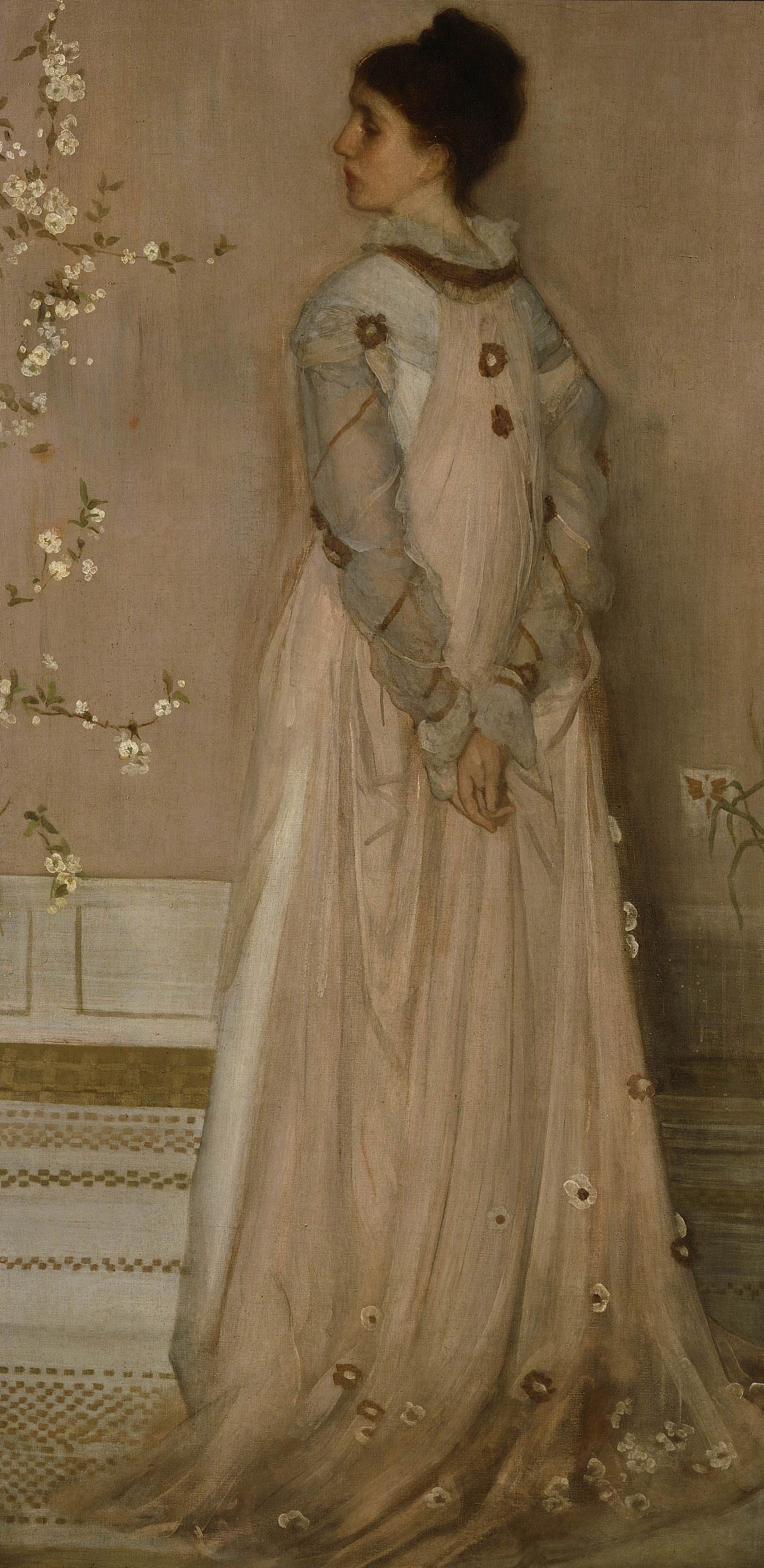 Symphonie en couleur chair et rose : Portrait de Mme Frances Leyland - James Abbott McNeill Whistler