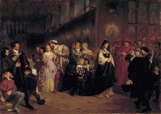 La cour d'Anne Boleyn - Emanuel Leutze